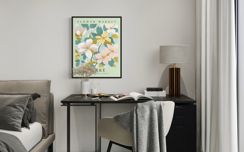 Burke Virginia Flower Market Art Print Poster