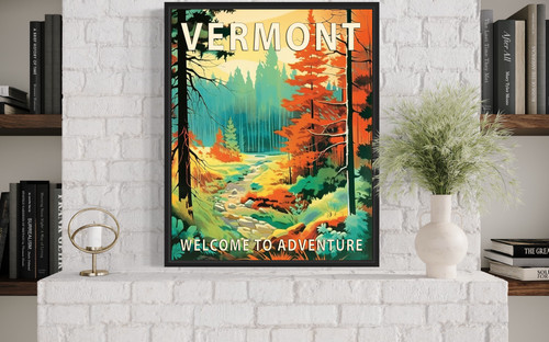 Vermont Scenery Art Print Poster