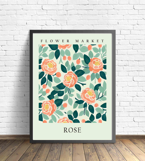 Rose Flower Art Print Poster