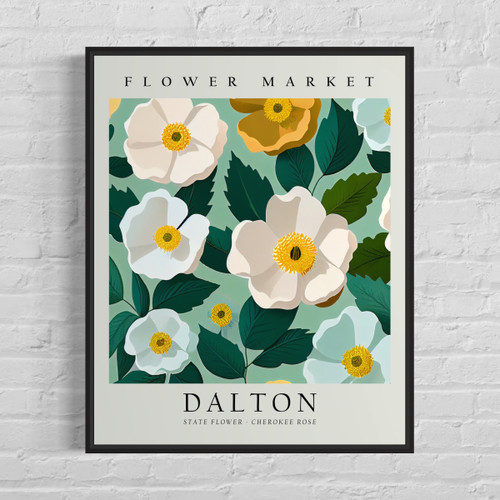 Dalton Georgia Flower Market Art Print Poster