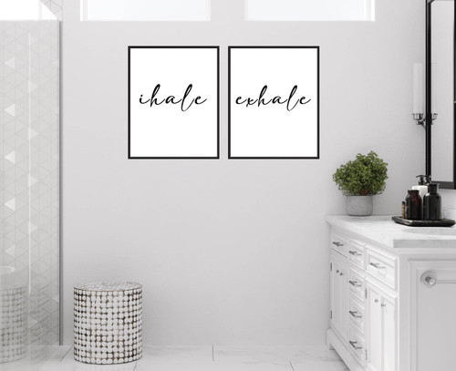 Inhale Exhale Art Print Poster