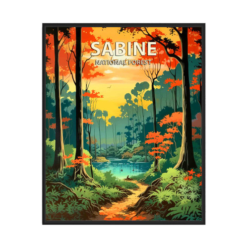 Sabine National Forest Art Print Poster