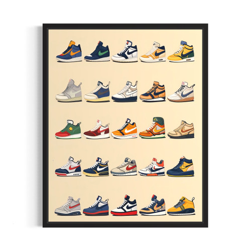 Sneaker Evolution  Art Print  Poster