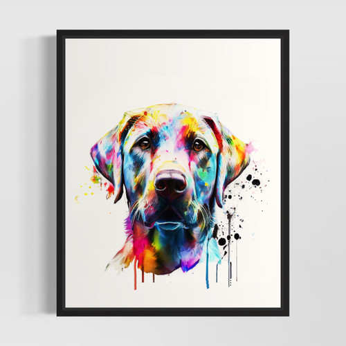 Labrador Retriever Watercolor Art Print Poster