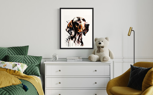 Plott Hounds Watercolor Art Print Poster