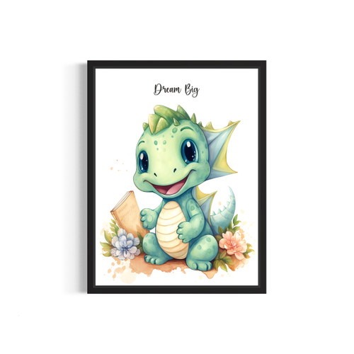 Dinosaur Nursery Art Print Poster