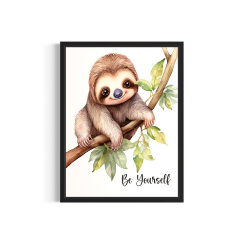 Sloth Nursery Art Print Poster