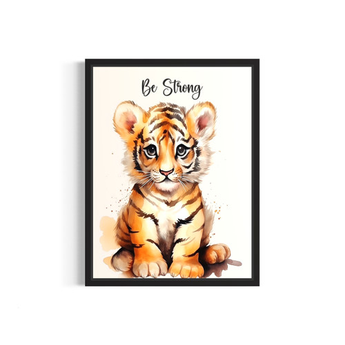 Tiger Nursery Art Print Poster
