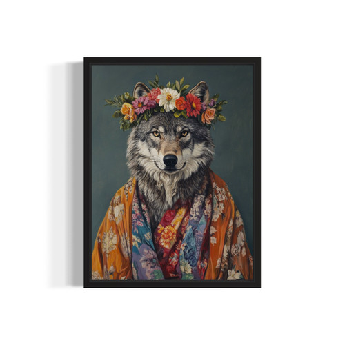 Grey Wolf Art Print Poster