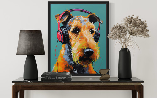 Airedale Terrier Art Print Poster