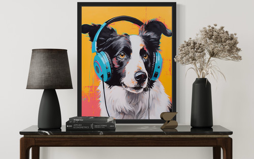 Border Collie Art Print Poster