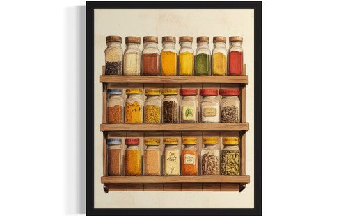 Spice Rack  Art Print Poster