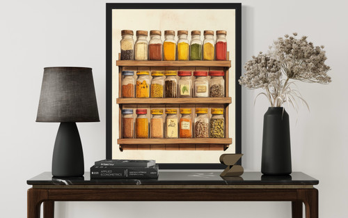 Spice Rack  Art Print Poster