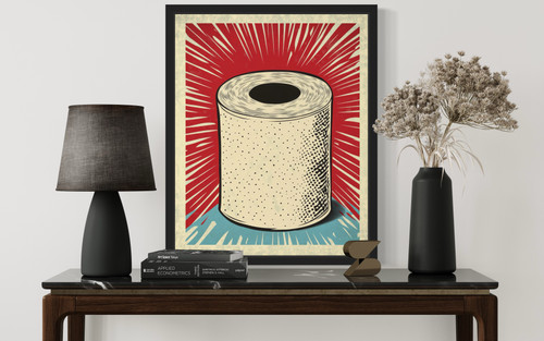 Toilet Paper  Art Print Poster