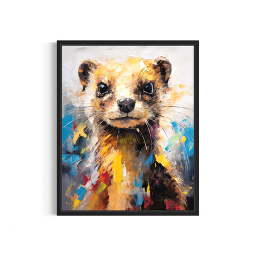 Weasel Art Print  Poster