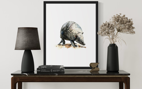 Armadillo Art Print Poster