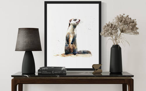 Ferret Art Print Poster