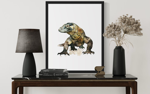 Komodo Dragon Art Print  Poster
