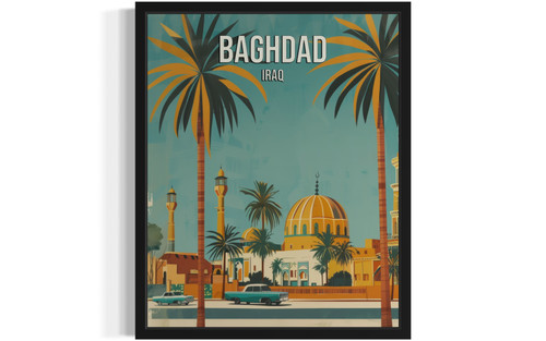 Baghdad Iraq Art Print Poster