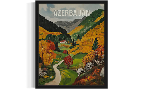 Azerbaijan Art Print Poster
