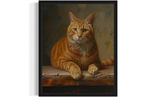 Manx Cat Art Print Poster