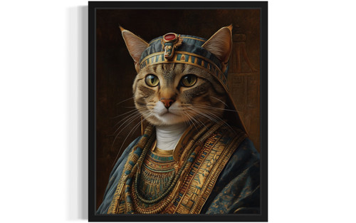 Pharoah Portrait Art Print Poster