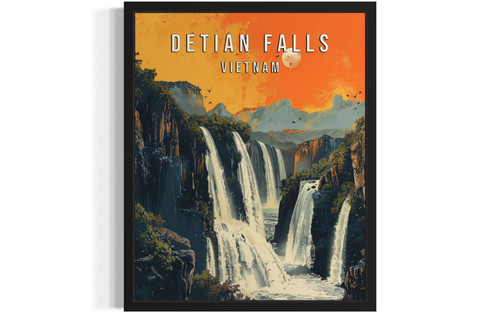 Detian Falls Vietnam Art Print  Poster