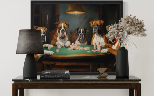 Boxers cards Art Print Poster
