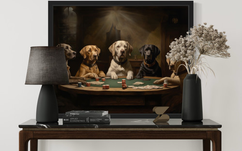 Labrador Retrievers cards Art Print Poster