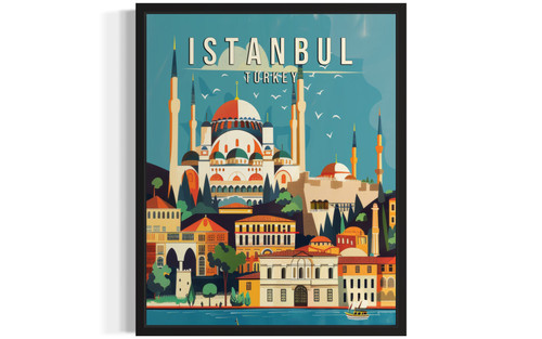 Istanbul Turkey Art Print  Poster