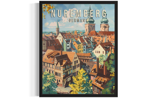 Nuremberg Germany Art Print  Poster