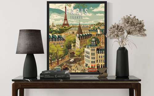 Paris France  Art Print  Poster