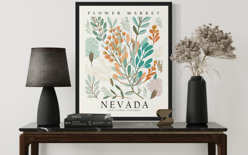 Nevada State, Sagebrush Art Print Poster