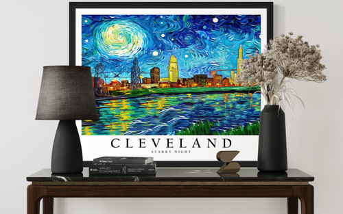 Cleveland by Van Gogh Art Print Poster