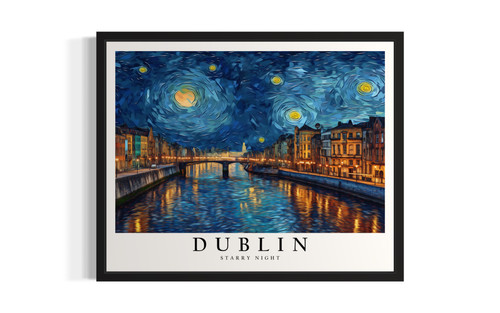 Dublin by Van Gogh Art Print Poster