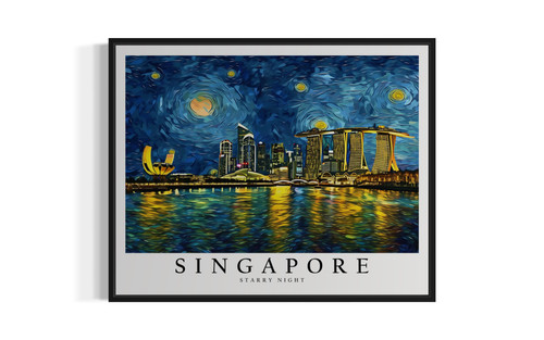 Singapore Art  Print Poster
