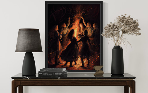 Bonfire Art Print Poster