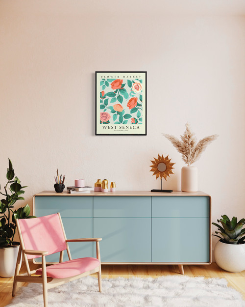 West Seneca New York Flower Market Art Print Poster