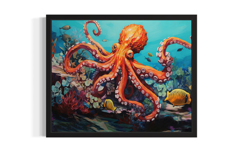 Octopus Art Print Poster 3