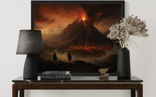 Frodo and Sam at Mount Doom Art Print Poster