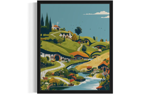 Hobbiton Art Print Poster 1
