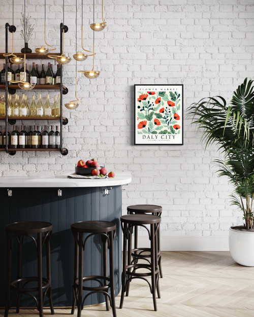 Daly City California Flower Market Art Print Poster