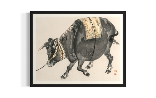 Black bull  Art Print Poster