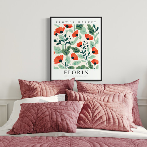 Florin California Flower Market Art Print Poster