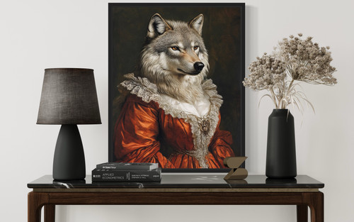Gray Wolf Art Print Poster 1