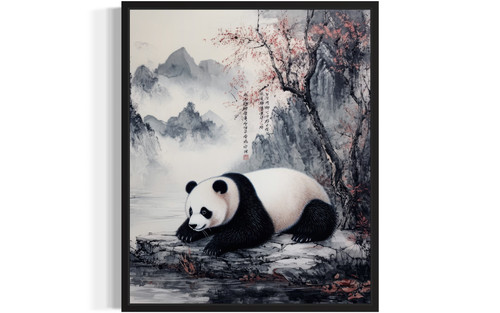 Giant Panda Art Print Poster