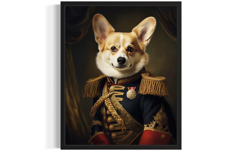 Corgi General Art Print Poster