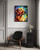 Labrador Retriever Colorful Abstract Art Print Poster