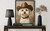 Maltese Cowboy Hat Art Print Poster
