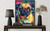 Pug Colorful Abstract Art Print Poster